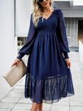 robe bleu marine transparente
