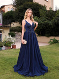 Robe bleu marine chic pour mariage