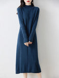 Robe bleu marine hiver