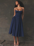 Robe bleu marine coktail