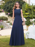 robe bleu marine chic longue