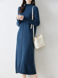 robe bleu marine hiver