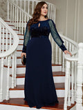 robe grande taille bleu marine paillete