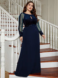 robe longue bleu marine grande taille